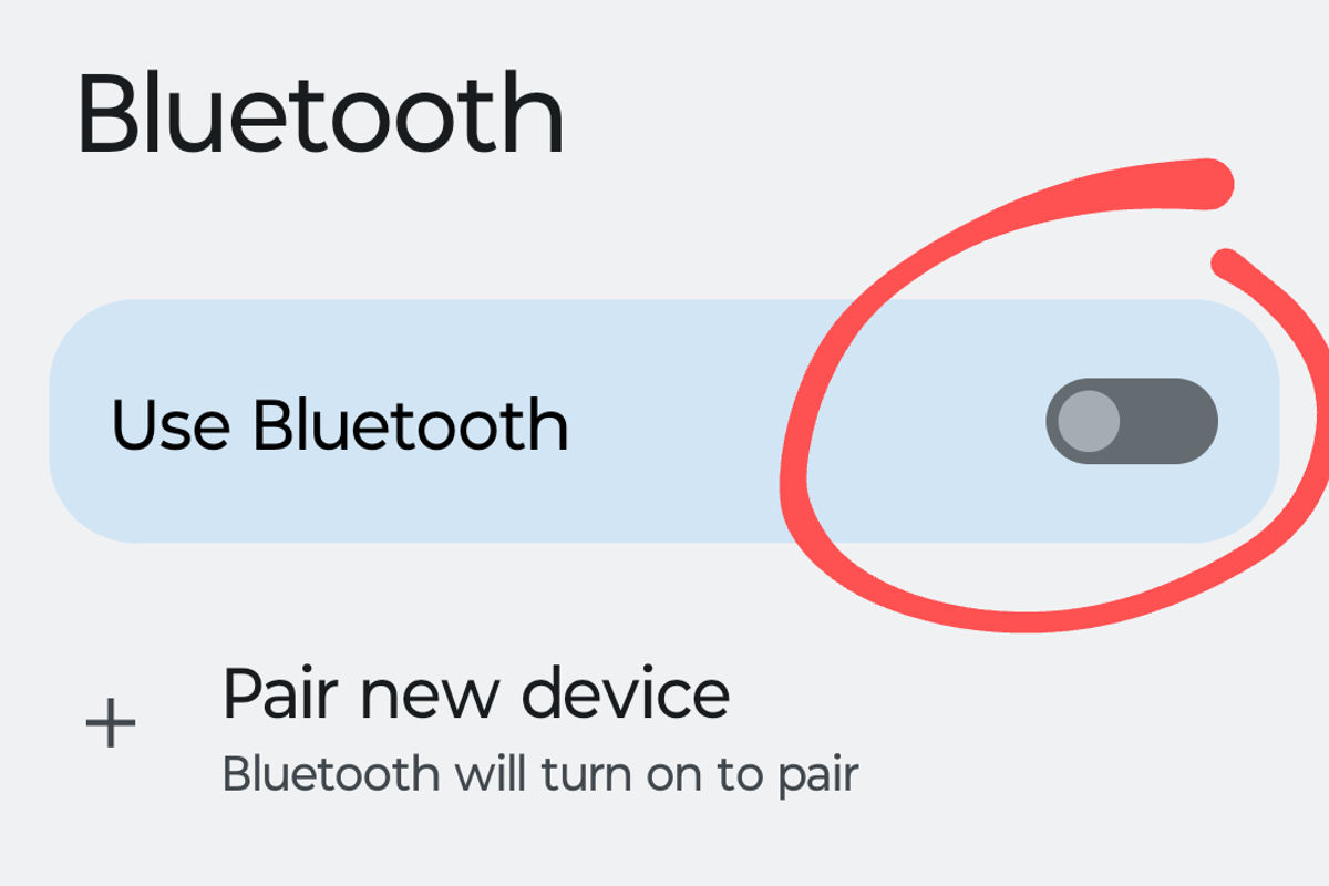 Connect through Bluetooth on your Android device