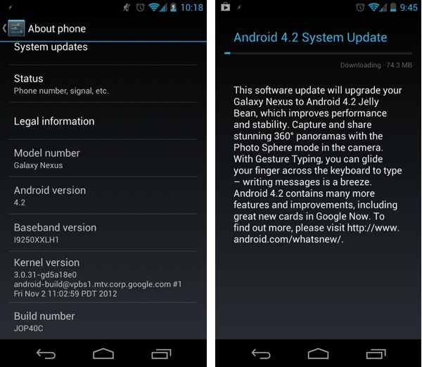 How do I update the software on my device