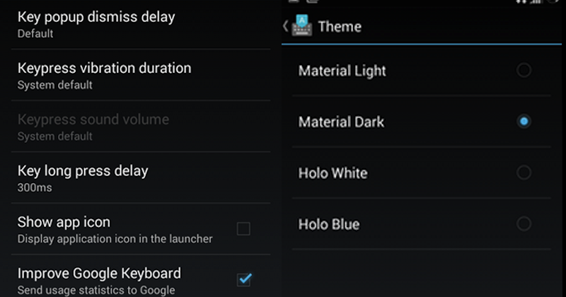 Google Keyboard updated with Material Design in mind