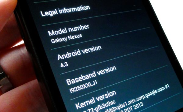 How do I check the version of Android software on my device